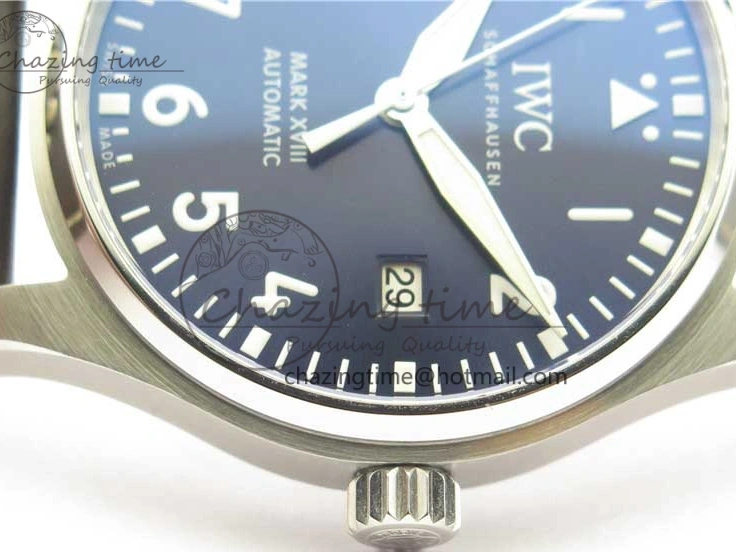 MIROTIME 0203 MARK XVIII Le Petit Prince IW327004 SS FKF 1:1 Best Edition Blue Dial On Brown Leather Strap Trendsetting 7117